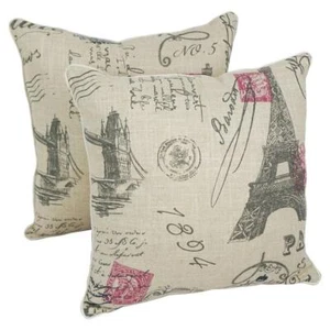 Blazing Needles 18-inch Corded Throw Pillows with Inserts (Set of 2) - Picture 1 of 1