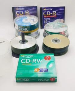 102 Leer CD-R Imation Memorex ATT Philips + 30 Memorex CD-RW Blank Discs GA1 - Bild 1 von 2