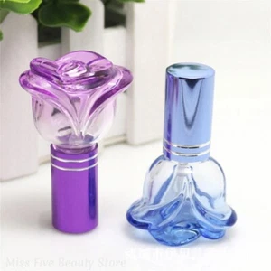 6ml Refillable Cosmetic Containers Rose Shaped Scent Pump Atomizer Bottle - Picture 1 of 7