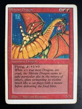 MTG | 1 x Shivan Dragon | Revised Edition | Magic The Gathering | Damaged