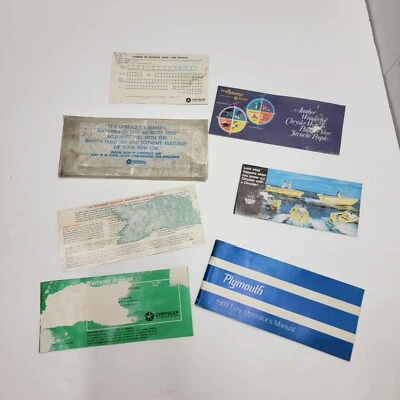 1969 Plymouth Fury Owners Manual Plastic Holder Brochures Chrysler  Foto 1 de 4