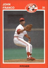 1989 Cincinnati Reds Reds Kahn's Baseball Card #31 John Franco