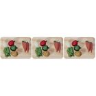  Set of 3 Doll House Supplies Mini Vegetable Cutting Board Miniture Toys
