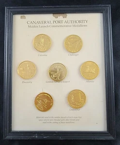 Canaveral Port Authority NASA Maiden Launch Medallions Columbia Challenger etc. - Picture 1 of 11
