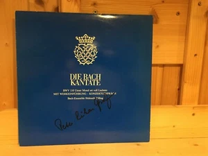 Signed by PETER-LUKAS GRAF Flute Die Bach Kantate Rilling Rare PROMO LP Signiert - Foto 1 di 5
