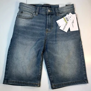 New Calvin Klein Denim Blue Jeans Shorts Stretch Boys Size 14 NWT - Picture 1 of 6