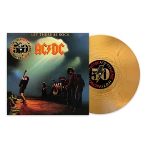 AC/DC Let There Be Rock 50th Anniversary Edition Gold Vinyl 12" Album - Picture 1 of 2