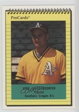 1991 ProCards Southern Oregon A's Anniversary Kirk Dressendorfer Rookie RC