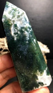 120g WOW! Ocean Jasper Quartz Geode Reiki Agate CRYSTAL WAND POINT Healing Y939 - Picture 1 of 7