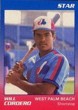 1989 Star West Palm Beach Expos WILL CORDERO RC EXPOS PUERTO RICO