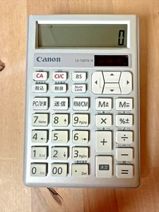 Canon LS-120TK III Calculator w Japanese Characters & Double USB Connection, Tax - Picture 1 of 3