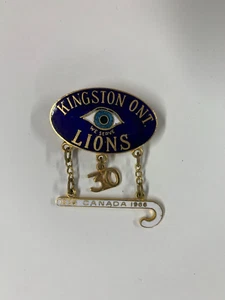 Vintage Kingston Ontario Lions Club 30th Anniversary Pinback 1936-1966 - Bild 1 von 2