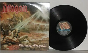 DRAGON Fallen Angel UK LP VG+ Plays Well 1990 Under One Flag 48 Metal Vinyl - Imagen 1 de 4