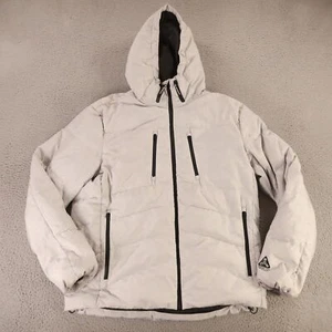 JACK & JONES Jacket Mens XL Gray Polyester 90% Grey Duck Down Sahara 134g Puffer - Picture 1 of 13