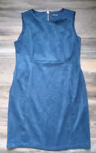Abito da donna Calvin Klein ecopelle scamosciata taglia 16 verde acqua abbigliamento carriera senza maniche - Foto 1 di 6