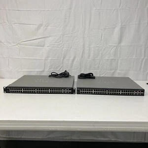 2x - Cisco SF300-52 52-Port Managed Switch - Used in Excellent Condition - Picture 1 of 10