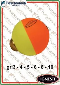 Galleggiante trota pallina piombata gr.3-4-5-6-8-10 sfera palla - Foto 1 di 1