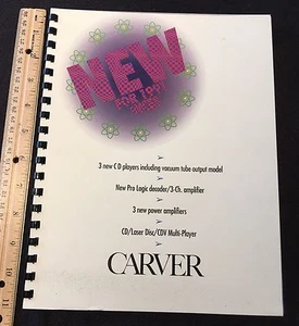 Carver Original Vintage Color Brochure 1991 WCES - Picture 1 of 12