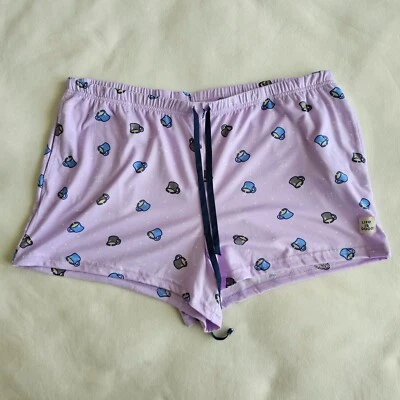 Life Is Good Talla XL Púrpura Taza de Café Taza Dormir Pantalones Cortos Pijama Pantalones de Pijama Nuevo sin Etiquetas Foto 1 de 4