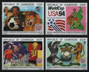 Camerún 1994 - Mi-N.o 1210-1213 ** - Estampillada sin montar o nunca montada - fútbol / fútbol - Imagen 1 de 1