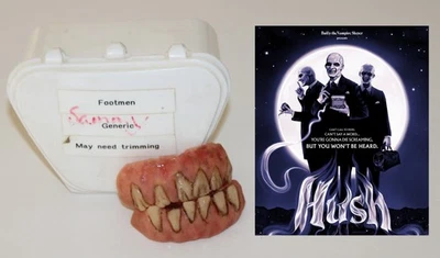 Buffy the Vampire Slayer screen used prop HUSH monster worn TV Demon teeth COA - Image 1 of 4