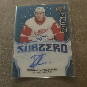 2018-19 Upper Deck Ice Sub Zero Blue Dennis Cholowski #SZ-41 Rookie Auto RC - Picture 1 of 1