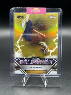 2024 Topps Chrome Star Wars Rise of Palpatine Yoda #RP-11 Gold Refractor /50 - Image 1 of 2