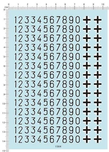 Calcomanía de tobogán acuático Panzer Insignias tanque cruzado hierro número 7 mm alemán 1/72 1/35 - Imagen 1 de 1