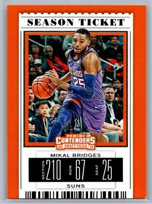 2019 Panini Contenders Draft Picks #42 Mikal Bridges - Image 1 of 2