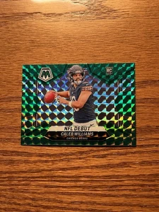 2024 PANINI MOSAIC "GREEN PRIZM" #289 CALEB WILLIAMS--DEBUT NFL/RC--OSOS - Imagen 1 de 2