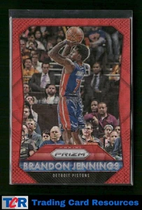 2015-16 Panini Prizm #150 Brandon Jennings Ruby Wave Prizms #/350 - Picture 1 of 2