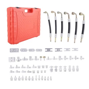 Auto Air Conditioning Leak Detector Detection Fitting Tool Car Truck 56 Pcs - Imagen 1 de 12
