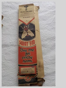 Caja Fly Swatter vintage solo US Line Decatur, IL Swat 'em - Imagen 1 de 3