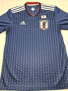 adidas 2018 - 2019 World Cup Japan National Football Team JFA Jersey JASPO Sz L - Picture 1 of 13