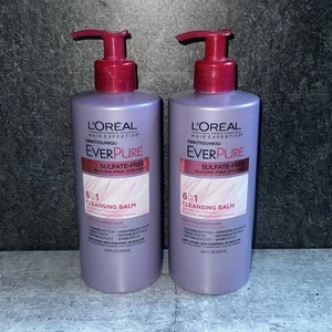 2 Lot L'Oreal Paris EverPure 6 In 1 Cleansing Balm Paraben Free 16.9 fl oz 500ml - Picture 1 of 1