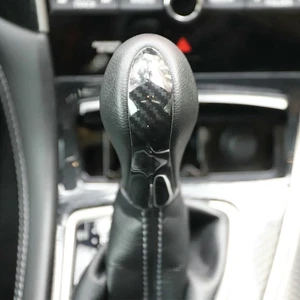 Carbon Fiber Gear Shift Knob Trim Cover Car Accessories For Infiniti Q50 Q50S - Foto 1 di 9
