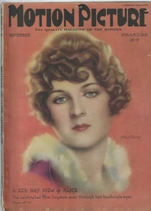Motion Picture Nov. 1924, Alice Terry Cover by Vargas - Picture 1 of 2