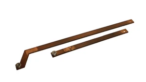 12" x 1/2" x 1/8" & 7-1/2" x 1/2" x 1/8" Copper Buss Bar - Picture 1 of 7