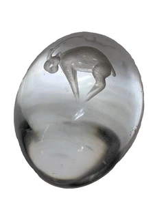 EKENAS Sweden Fine Crystal Cut Egg Shaped Paperweight - Picture 1 of 7