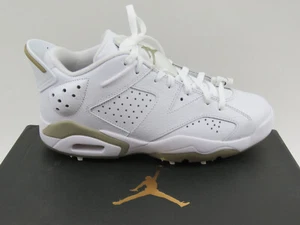 Nike Golf Air Jordan 6 Retro Golf Shoes Size 7 US Open White Khaki DV1376 100 - Picture 1 of 8