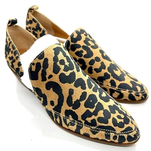 Lucky Brand Leder Wildleder Leopard Western Halbschuhe Damen 10 M - Bild 1 von 8