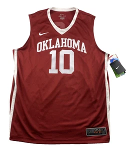 Oklahoma Sooners Mens XL Basketball Dri Fit Crimson Jersey Nike NCAA READ NWT - Picture 1 of 14