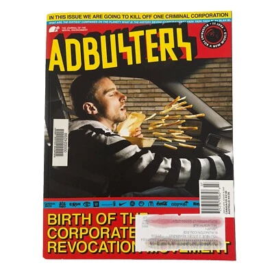 Adbusters Magazine #114 July / Aug 2014 Blueprint for a New World Part 3 Corpo - Image 1 of 4