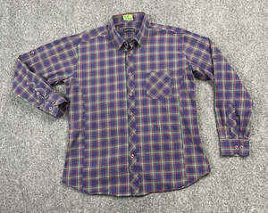 Camicia lunga Jared adulto grande blu verde a quadri manica lunga casual con bottoni uomo - Foto 1 di 17