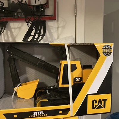 Cat Excavator Toy Construction Digging Steel Metal Vehicle Play Kids Children - Image 1 of 3