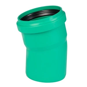Ostendorf KG 2000 Bogen DN125/15° Winkel Abwasserrohr Abflussrohr Kanalrohr grün - Bild 1 von 10