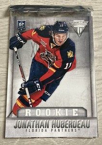 2013-14 Panini Titanium RARE SP Jonathan Huberdeau Jumbo Box Topper ROOKIE Card