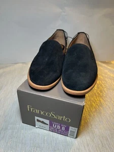 New! Franco Sarto Women's Ladies Slip-On Loafer Shoes Black w/Box Size 8 - Picture 1 of 5