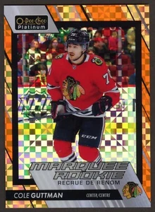 2023-24 O-Pee-Chee Platinum #227 Cole Guttman Marquee Rookie Orange Checkers /25 - Picture 1 of 2