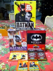 Batman Trading Card Lot OF 6 New Wax Packs Batman Batman Returns Cards - Picture 1 of 1